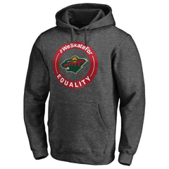 Minnesota Wild #WeSkateFor Pullover Hoodie - Heather Gray | NHL near me