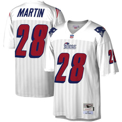 Curtis Martin New England Patriots Legacy Replica Jersey - White - Mitchell & Ness