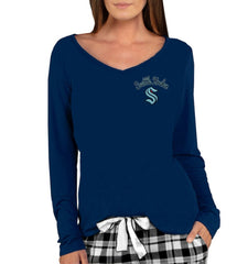 Seattle Kraken Concepts Sport Women's Marathon Knit Long Sleeve Top - Navy | NHL discount