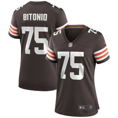 Joel Bitonio Cleveland Browns Women's Game Jersey - Brown - Nike