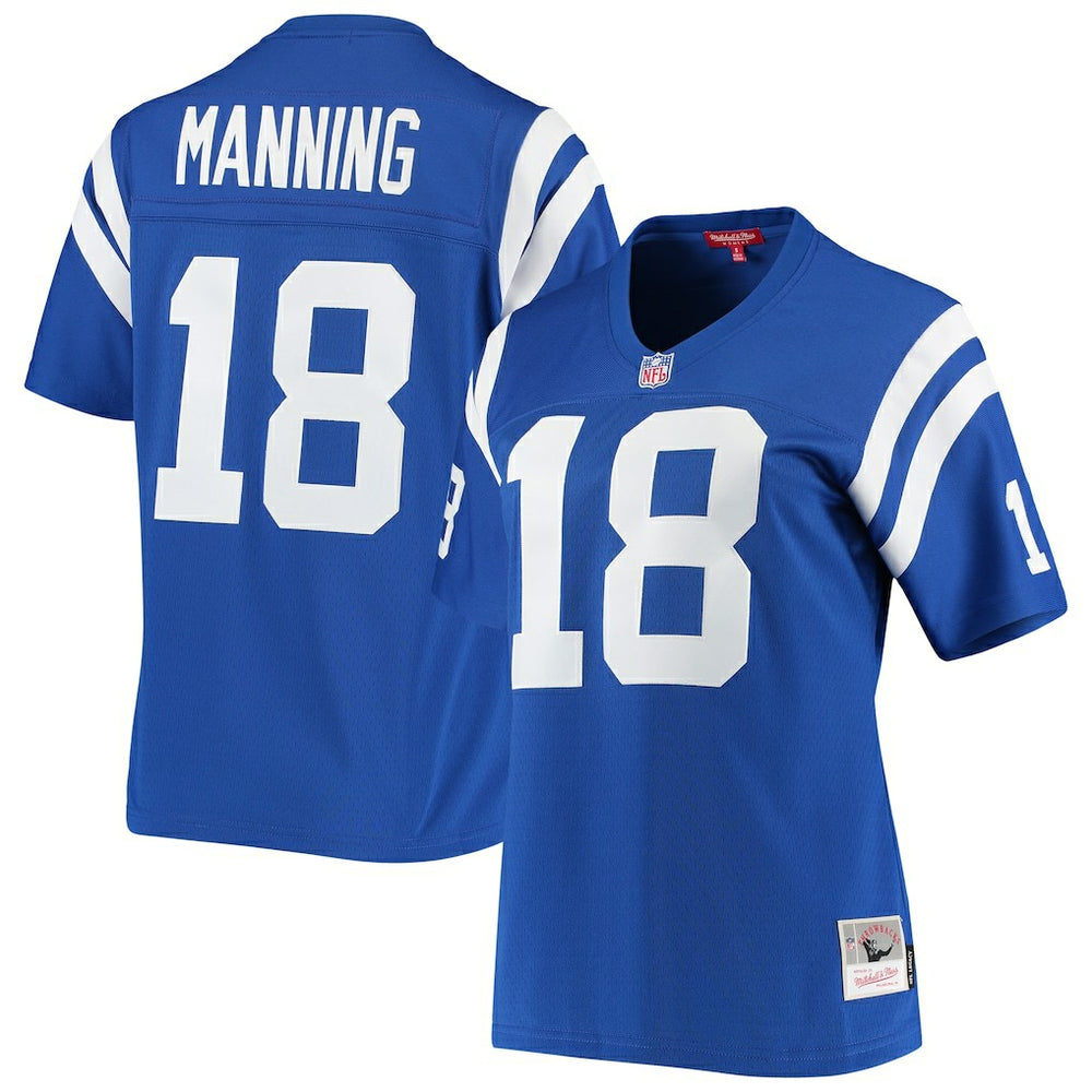 Peyton Manning Indianapolis Colts Women's 1998 Legacy Replica Jersey - Royal - Mitchell & Ness