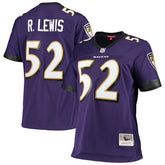 Ray Lewis Baltimore Ravens Women's Legacy Replica Team Jersey - Purple - Mitchell & Ness