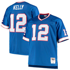 Jim Kelly Buffalo Bills Big & Tall 1990 Retired Player Replica Jersey - Royal - Mitchell & Ness