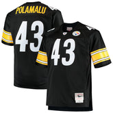 Troy Polamalu Pittsburgh Steelers Big & Tall 2005 Retired Player Replica Jersey - Black - Mitchell & Ness