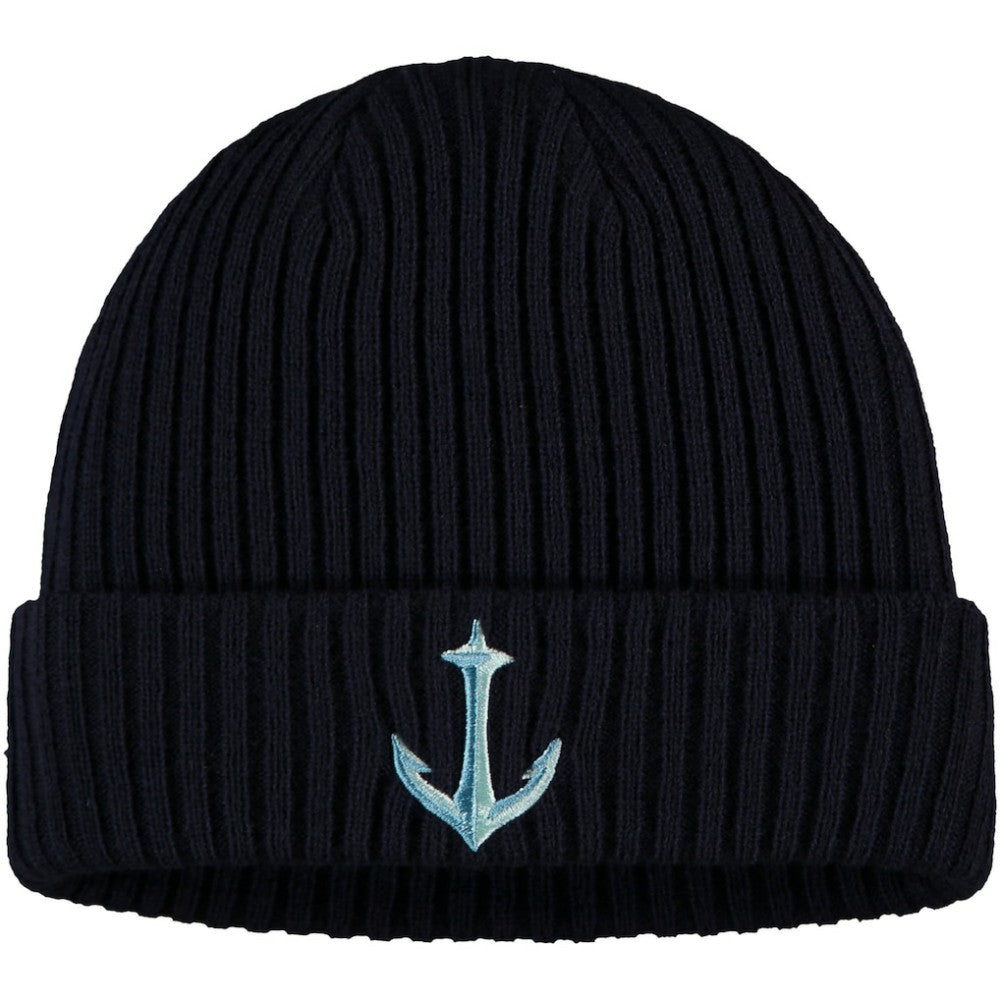Seattle Kraken Fanatics Secondary Logo Cuffed Knit Hat - Deep Sea Blue | Fanatics Lifestyle