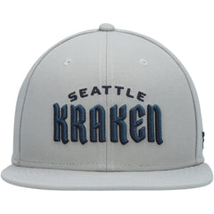 Seattle Kraken Fanatics Wordmark Logo Snapback Hat - Gray | Fanatics sale