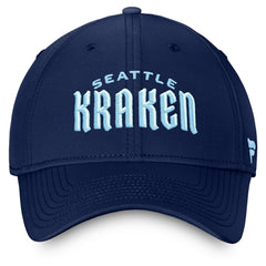 Seattle Kraken Fanatics Wordmark Flex Hat - Deep Sea Blue | Fanatics sale