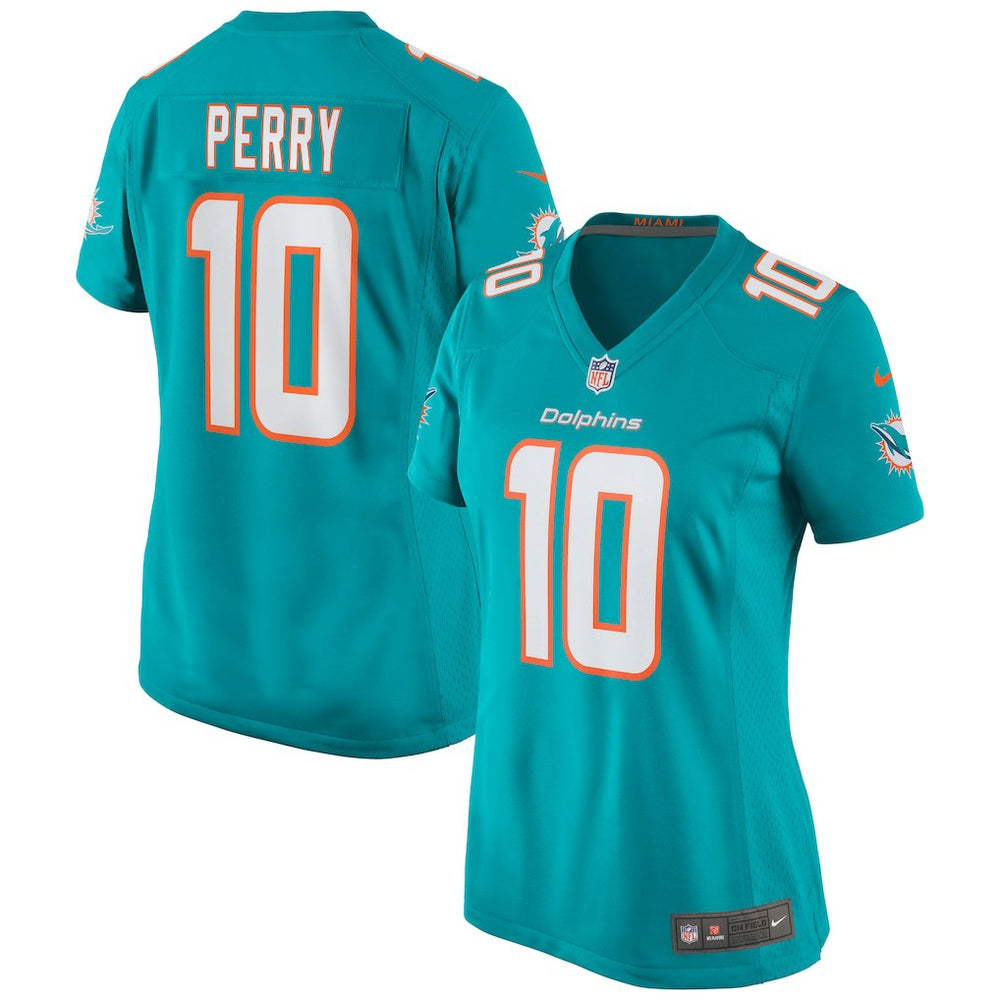 Malcolm Perry Miami Dolphins Women's Game Jersey - Aqua - Nike
