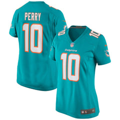 Malcolm Perry Miami Dolphins Women's Game Jersey - Aqua - Nike