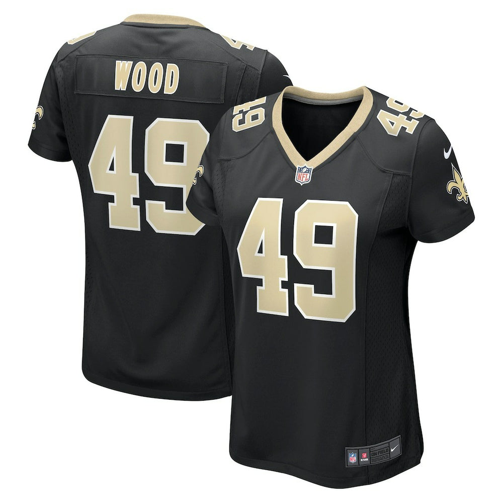Zach Wood New Orleans Saints Women's Game Jersey - Black - Nike