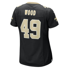 Zach Wood New Orleans Saints Women's Game Jersey - Black - Nike