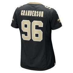 Carl Granderson New Orleans Saints Women's Game Jersey - Black - Nike