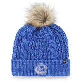 Vancouver Canucks '47 Women's Logo Meeko Cuffed Knit Hat with Pom - Blue | 47 brand on sale