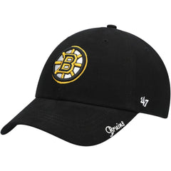 Boston Bruins '47 Women's Team Miata Clean Up Adjustable Hat - Black | 47 brand discount