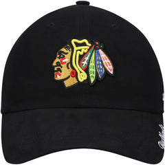Chicago Blackhawks '47 Women's Team Miata Clean Up Adjustable Hat - Black | 47 brand Clearance