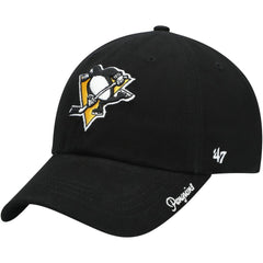 Pittsburgh Penguins '47 Women's Team Miata Clean Up Adjustable Hat - Black | 47 brand Clearance