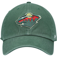 Minnesota Wild '47 Team Clean Up Adjustable Hat - Green | 47 brand Lifestyle