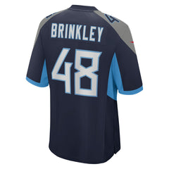 Beau Brinkley Tennessee Titans Game Jersey - Navy - Nike