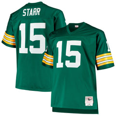 Bart Starr Green Bay Packers Big & Tall 1968 Retired Player Replica Jersey - Green - Mitchell & Ness