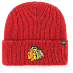 Chicago Blackhawks '47 Brain Freeze Cuffed Knit Hat - Red | 47 brand discount
