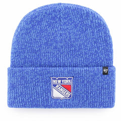 New York Rangers '47 Brain Freeze Cuffed Knit Hat - Blue | 47 brand on sale