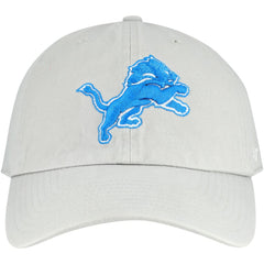 Detroit Lions '47 Clean Up Adjustable Hat - Gray - 47 brand