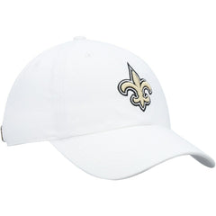 New Orleans Saints '47 Logo Clean Up Adjustable Hat - White - 47 brand