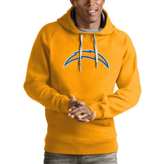 Los Angeles Chargers Antigua Victory Pullover Hoodie - Gold - NFL