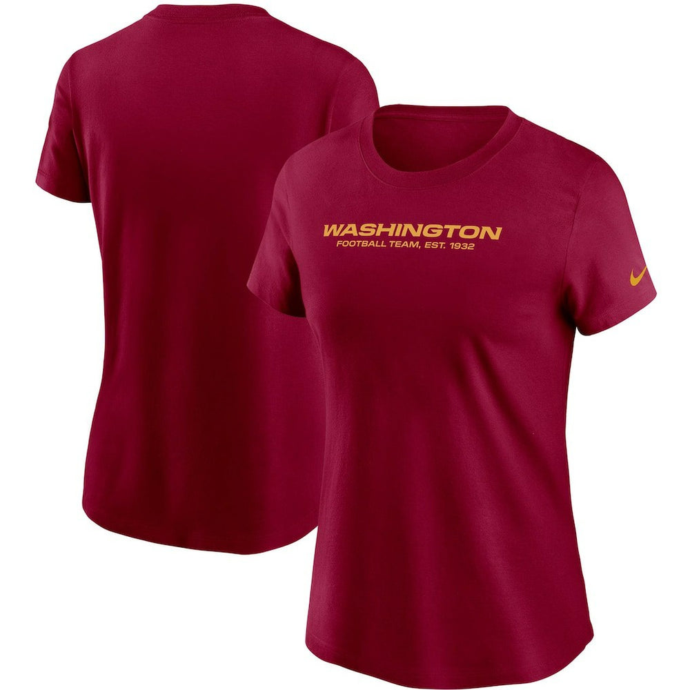 Washington Football Team Women's Logo Essential T-Shirt - Burgundy - Nike