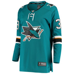 Logan Couture San Jose Sharks Fanatics Women's Breakaway Home Player Jersey - Teal | Fanatics sale