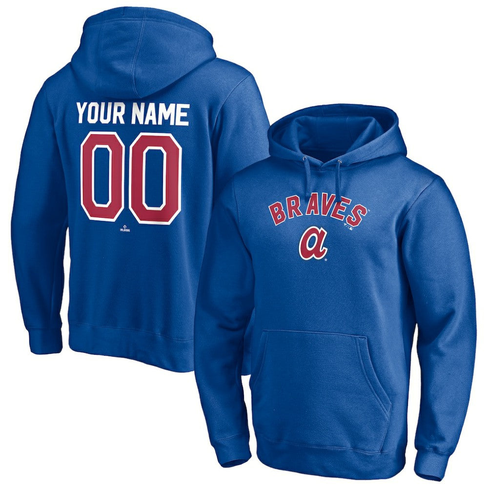 Atlanta Braves Cooperstown Winning Streak Personalized Name & Number Pullover Hoodie Outlet