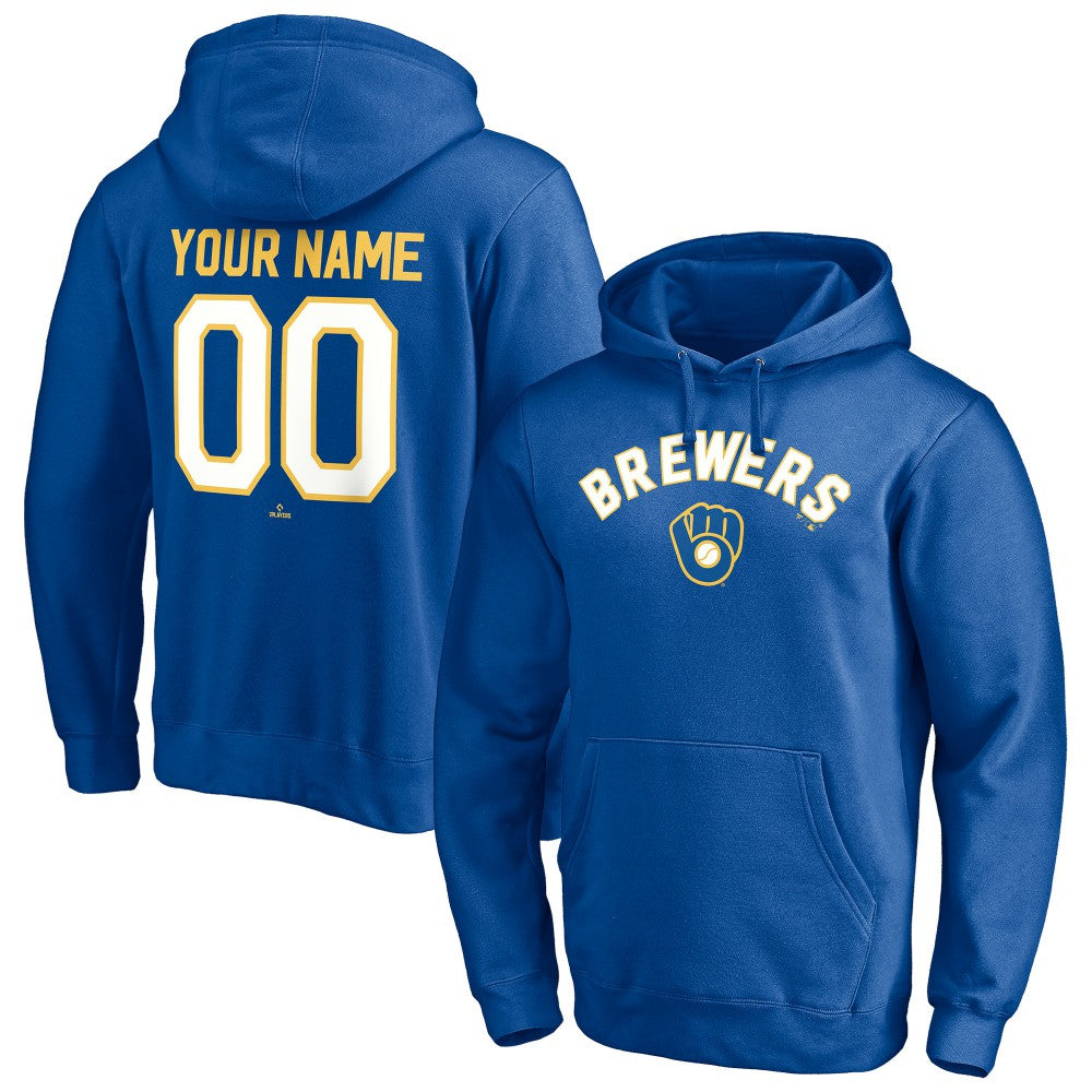 Milwaukee Brewers Cooperstown Winning Streak Personalized Name & Number Pullover Hoodie Discount