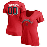 St. Louis Cardinals Women's Cooperstown Winning Streak Personalized Name & Number V-Neck T-Shirt Outlet