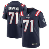 Mike Onwenu New England Patriots Team Game Jersey - Navy - Nike