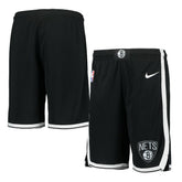 Nike Brooklyn Nets Youth 2020/21 Swingman Performance Shorts Icon Edition Black