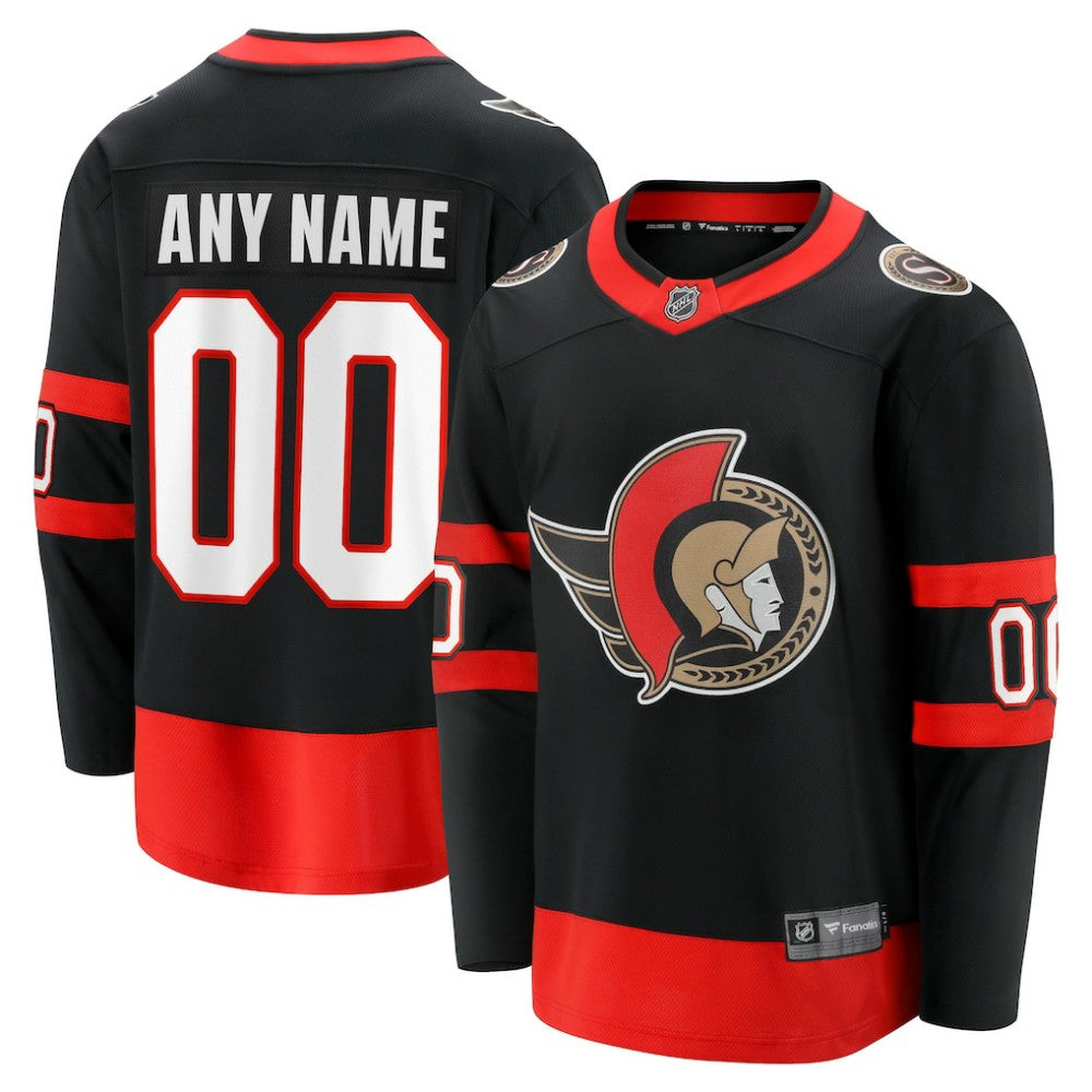 Ottawa Senators Fanatics Home Custom Breakaway Jersey - Black | Fanatics Clearance