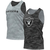 Las Vegas Raiders FOCO Reversible Mesh Tank Top - Black/Gray - NFL