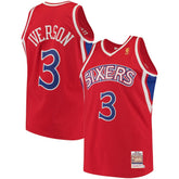 Mitchell & Ness Allen Iverson Philadelphia 76ers 1996/97 Hardwood Classics Authentic Jersey Red