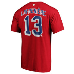 Alexis Lafrenière New York Rangers Fanatics Authentic Stack Name & Number T-Shirt - Red | Fanatics near me