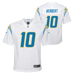 Justin Herbert Los Angeles Chargers Youth Game Jersey - White - Nike