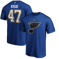 Torey Krug St. Louis Blues Fanatics Authentic Stack Name & Number T-Shirt - Blue | Fanatics on sale