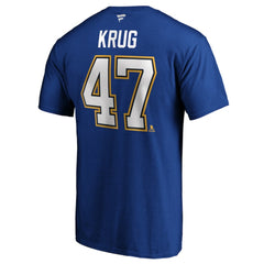Torey Krug St. Louis Blues Fanatics Authentic Stack Name & Number T-Shirt - Blue | Fanatics on sale