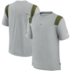 Green Bay Packers Sideline Player UV Performance T-Shirt - Gray - Nike