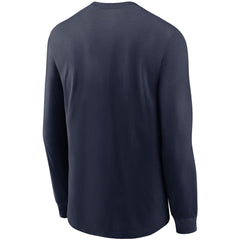 Seattle Seahawks Primary Logo Long Sleeve T-Shirt - College Navy - Nike