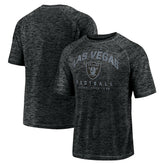 Las Vegas Raiders Shade Battle Ready Raglan Space-Dye T-Shirt - Black - Fanatics