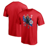 Fanatics Kawhi Leonard LA Clippers Pick & Roll T-Shirt Red