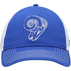 Los Angeles Rams Fundamental Vintage Trucker Unstructured Adjustable Hat - Royal/White - Fanatics