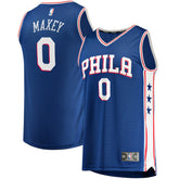 Fanatics Tyrese Maxey Philadelphia 76ers Fast Replica Jersey Royal Icon Edition