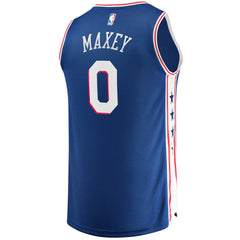 Fanatics Tyrese Maxey Philadelphia 76ers Fast Replica Jersey Royal Icon Edition