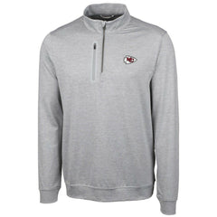 Kansas City Chiefs Cutter & Buck Stealth Quarter-Zip Jacket - Cream - NFL